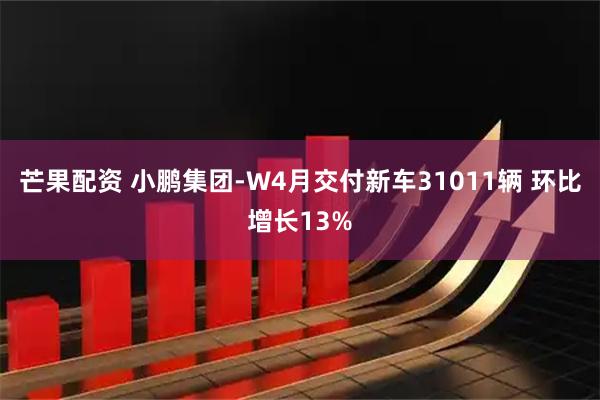 芒果配资 小鹏集团-W4月交付新车31011辆 环比增长13%